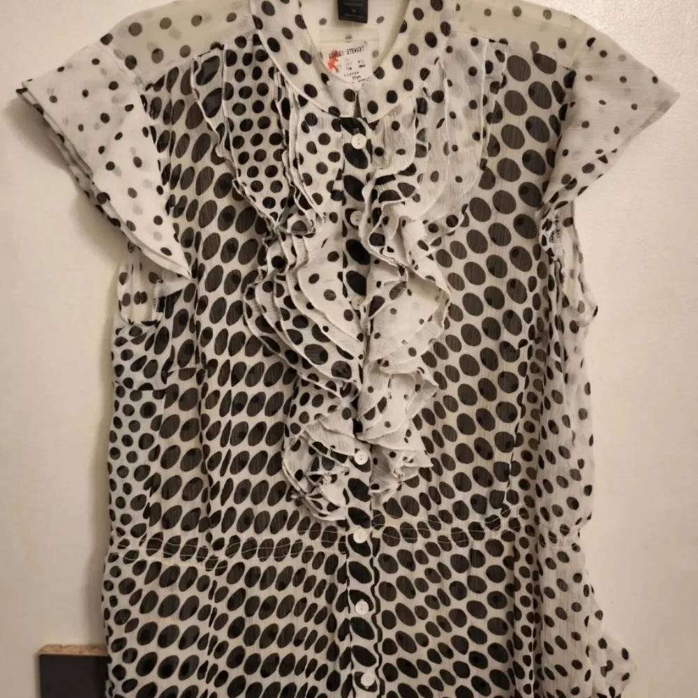 Flash Sale: Polka Dot Ruffle Blouse - Picture 1 of 6